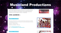 Desktop Screenshot of musiclandproductions.com